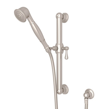 ROHL Handshower Set With 24" Grab Bar And Single Function Handshower 1282STN